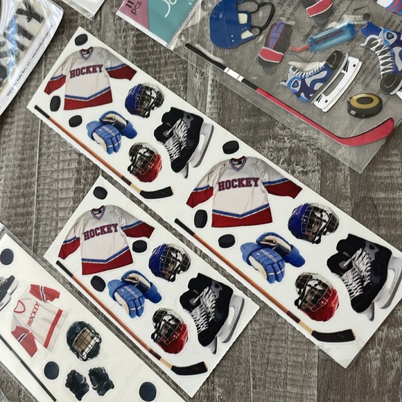 NWT 6 Hockey Themed Sticker Packages - Variety of Sizes and Styles! - Picture 16 of 17